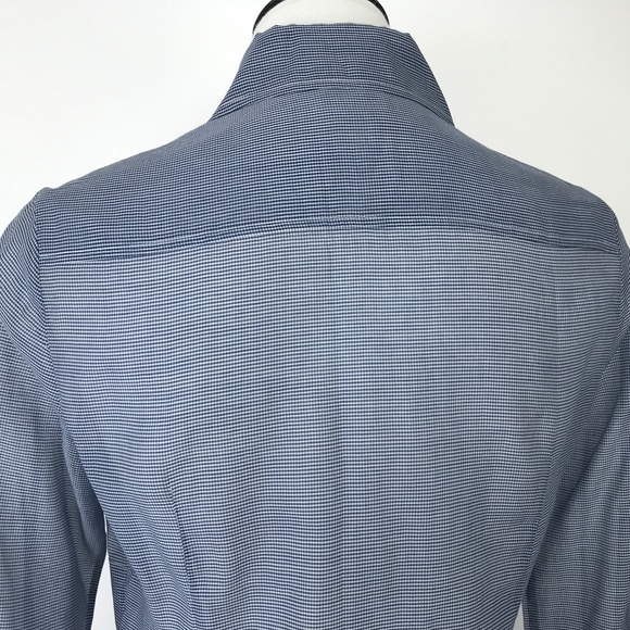 Red Valentino Bow Button Front Shirt Gingham #470 - Picture 4 of 9